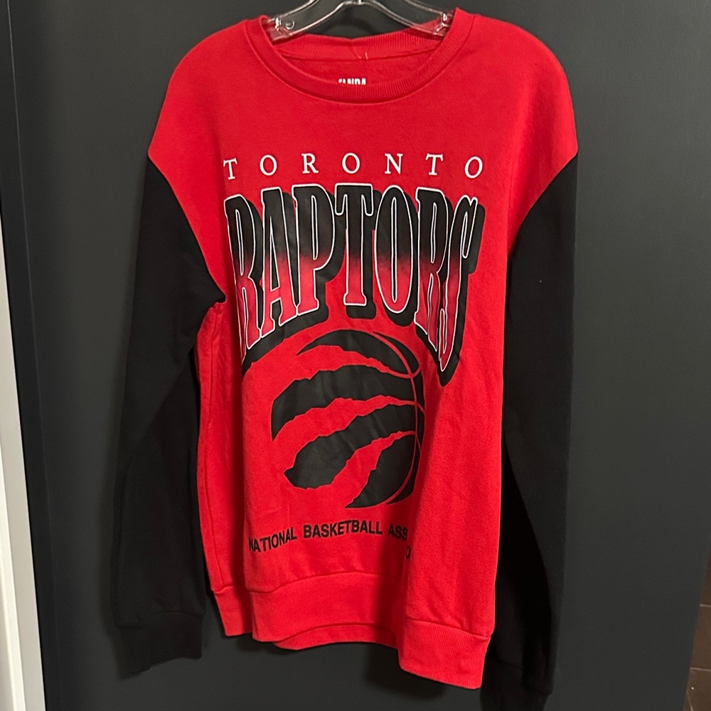 NBA Red and Black Toronto Raptors Sweatshirt